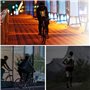 AMNN Gilet de Cyclisme à LED, Gilet réfléchissant à LED avec indicateur de Direction - Télécommande, Feux de Direction, Recharge