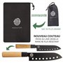 Kit Sushi et Maki - Set Complet pour Sushis ou Makis Maison - 9 Accessoires Haut-de-Gamme - Fabriqué en Bambou - Facile à Utilis