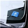 DISQUE STATIONNEMENT ZONE BLEUE avec Gratte Givre Pare Brise Voiture | Jauge de Profondeur de Pneu Auto | Jeton de Caddie | Disq