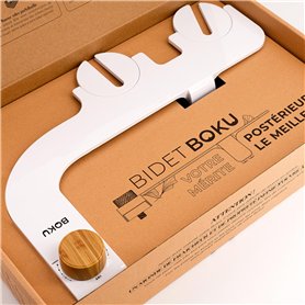 BIDET BOKU - Toilette Japonaise non électrique - Kit WC Japonais Facile à Installer (1 Tuyau + 1 Adaptateur) - 3 Modes