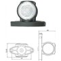 2 x LED Feux Gabarit Position Feu Lateral Rouge Blanc Jaune 12v 24v Remolque Camion Camionette Lampe