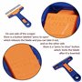 AERZETIX - C68547 - Grattoir vitre + 4 Lames pour Retirer Les Autocollants Stickers - Longueur de la Lame 100 mm - raclette Pare