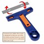 AERZETIX - C68547 - Grattoir vitre + 4 Lames pour Retirer Les Autocollants Stickers - Longueur de la Lame 100 mm - raclette Pare