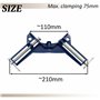 AERZETIX - C76307 - Serre joint d'angle de menuisier 75 mm - presse pince à angle droit 90° - outil de serrage angulaire - en ac