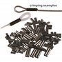 PRO Filstar Doubles manchons de pêche 25 x 5 mm, diamètre 0,6 mm – Double sertissage – Lot de manchons à sertir pour bas de lign