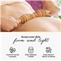 Tuuli Accessories Anti Cellulite Masseur Rouleau de Massage Appareil Maderothérapie Bois 40 cm