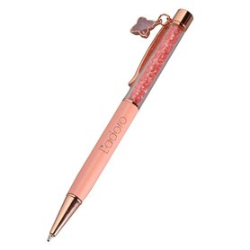 L'adoro Stylo à bille cristal diamant paillettes en métal avec mine noire pour mariage