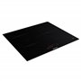 Hisense HI6321BSOLCE - Plaque à Induction à 3 Zones, 1 avec Foyer Géant de 32 cm, 2 Reliées entre Elles Zone Pont, Plan de Trava