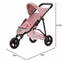 Götz 3403369 Poussette pour poupée à 3 Roues Landau pour poupée Soft Mood - Poussette pour poupée adaptée à Toutes Les poupées G