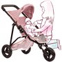 Götz 3403369 Poussette pour poupée à 3 Roues Landau pour poupée Soft Mood - Poussette pour poupée adaptée à Toutes Les poupées G