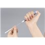 Tombow Mono Zero Gomme de précision rechargeable à pointe carrée 2,5 mm x 5 mm Noir + 2 recharges