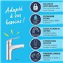 Mitigeur monocommande - GROHE - 24327001 - Lavabo Swift - Avec sécurité enfant - Taille M