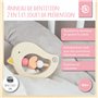 10 cm | A partir de 0 mois | Anneau de préhension bébé en bois avec perles en boi
