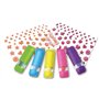 Lena 42536 – Fashion Cheveux Craie Set de 5 Couleurs et 126 Tatouages – Cheveux Violet/Vert/Rose/Jaune/Bleu