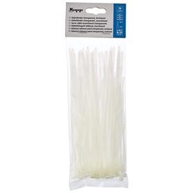 Kopp 356800097 Lot de 25 colliers de serrage transparents 100 mm