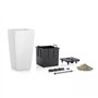 Jardiniere - LECHUZA - Cubico Color 30 - Ardoise - Systeme de sous-irrigation - Résistance au gel