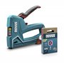 NOVUS TOOLS Agrafeuse manuelle J-51 Kit avec 1200 agrafes │ Agrafeuse et cloueuse professionnelles en aluminium pour agrafes en