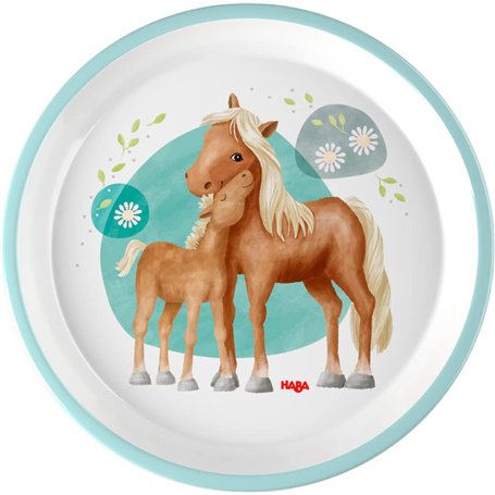 HABA - Assiette - Vaisselle Enfants - Thème Chevaux 305700