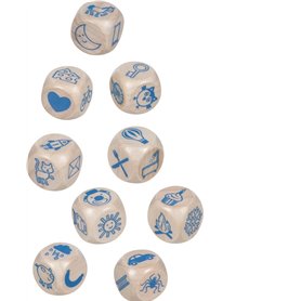 goki 56307 - Lot de 9 Cubes d'histoire en Bois dans Une boîte métallique - Jeu narratif créatif et favorise Le développement du