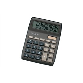 Genie – 840 DR – Calculatrice de bureau – Affichage à 10 chiffres – Double alimentation (solaire et piles) Genie 840 DB. bleu fo
