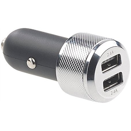 revolt Chargeur Allume-Cigare 12/24 V 2 Ports USB 2