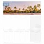 Häfft® Calendrier de bureau international 2025 horizontal "Beach & Chill" 1 semaine 2 pages