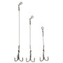 Behr Clip Stinger Bas de ligne en acier 1 x 19 avec triple crochet Taille 4 - 1/0