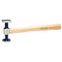 KS Tools 140.2139 Marteau à reteindre panne plate quadrillé fin en acier poli