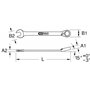 Ks Tools 503.5911 - Clé mixte à cliquet DUO - Gamme GEARplus® - 11 mm - En chrome Vanadium - Finition Satinée