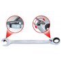 Ks Tools 503.5911 - Clé mixte à cliquet DUO - Gamme GEARplus® - 11 mm - En chrome Vanadium - Finition Satinée