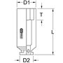 KS Tools 515.0949 - Douille longue à chocs 12 pans 1/2" - 17mm - En Chrome Molybdène - Uniquement pour utilisation à chocs