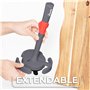 Vileda Porte-rouleau d'essuie-tout debout avec butoir à rouleau – Facile à déchirer – Ventouse puissante pour une stabilité maxi