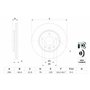 Bosch BD1027 Disques de frein - certification ECE-R90-1 jeu de 2 disques