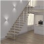 Hama Applique Murale LED Connectée (Éclairage mural WiFi Design Up-and-Down, pour Intérieur et Exterieur IP44, Commande vocale v