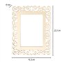 Ideen mit Herz Lot de 6 cadres décoratifs en contreplaqué - Différents designs - Avec corde de jute pour suspendre
