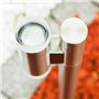 Potelet d'extérieur Vero en métal finitions acier inoxydable, luminaire de chemin de 80 cm de haut, lampe de jardin idéale le lo