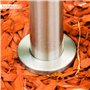 Potelet d'extérieur Vero en métal finitions acier inoxydable, luminaire de chemin de 80 cm de haut, lampe de jardin idéale le lo