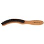 Breiter Brosse à Chapeau Brosse Textile Brosse pour Le Nettoyage des Chapeaux en Feutre – en Véritable Bois de Poirier et Poils