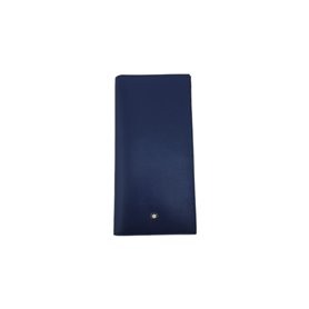 Montblanc Meisterstück Long Wallet 15cc BK/BL Portefeuille pour Adultes