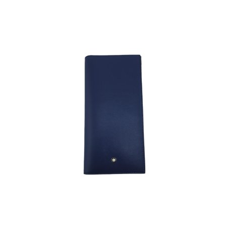 Montblanc Meisterstück Long Wallet 15cc BK/BL Portefeuille pour Adultes