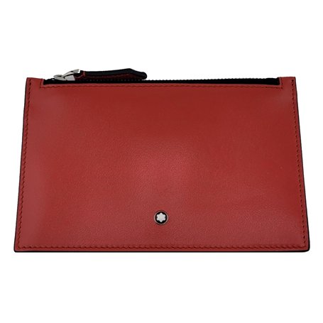 Montblanc Meisterstück Card Holder Zipped Rouge Porte-Cartes pour Adultes Unisexe Multicolore Taille Unique