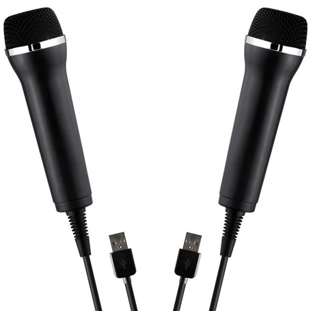 Lot de 2 microphones SK USB pour Playstation PS5 PS4 PS3 / Xbox One/Nintendo Wii U Switch/PC // Microphone USB universel pour ka
