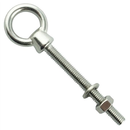 Eisenwaren2000 | Boulons à anneau M12 x 120 mm (2 pièces) – Boulon à œil avec filetage métrique – Boulon à œillet – Acier inoxyd