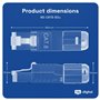 HB-DIGITAL 1 fiche réseau CAT 8.1 RJ45 à sertir pour câble de pose Ethernet LAN sans outil - Contacts plaqués or - Entièrement b