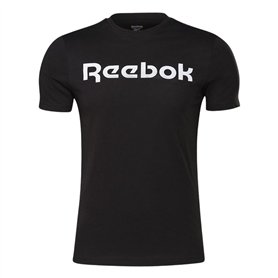 T-shirt à manches courtes homme Reebok Graphic Series Linear Logo Noir