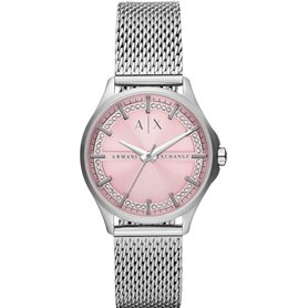Armani Exchange Montre pour femme mouvement quartz/3 aiguilles boîtier 36mm avec un bracelet en acier inoxydable AX5273