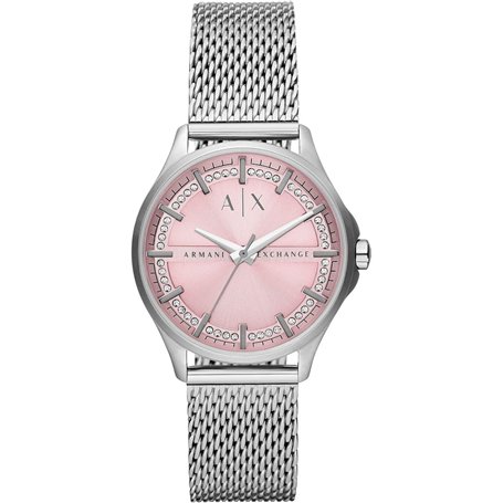 Armani Exchange Montre pour femme mouvement quartz/3 aiguilles boîtier 36mm avec un bracelet en acier inoxydable AX5273