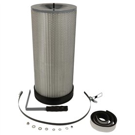 vhbw Filtre à particules fines compatible avec Holzmann ABS850 centrale d'aspiration - particules fines avec brosses de nettoyag