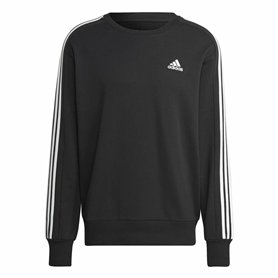 Sweat sans capuche homme Adidas 3S Ft Noir