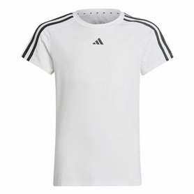 T-shirt à manches courtes unisex Adidas Training Essentials 3S Blanc